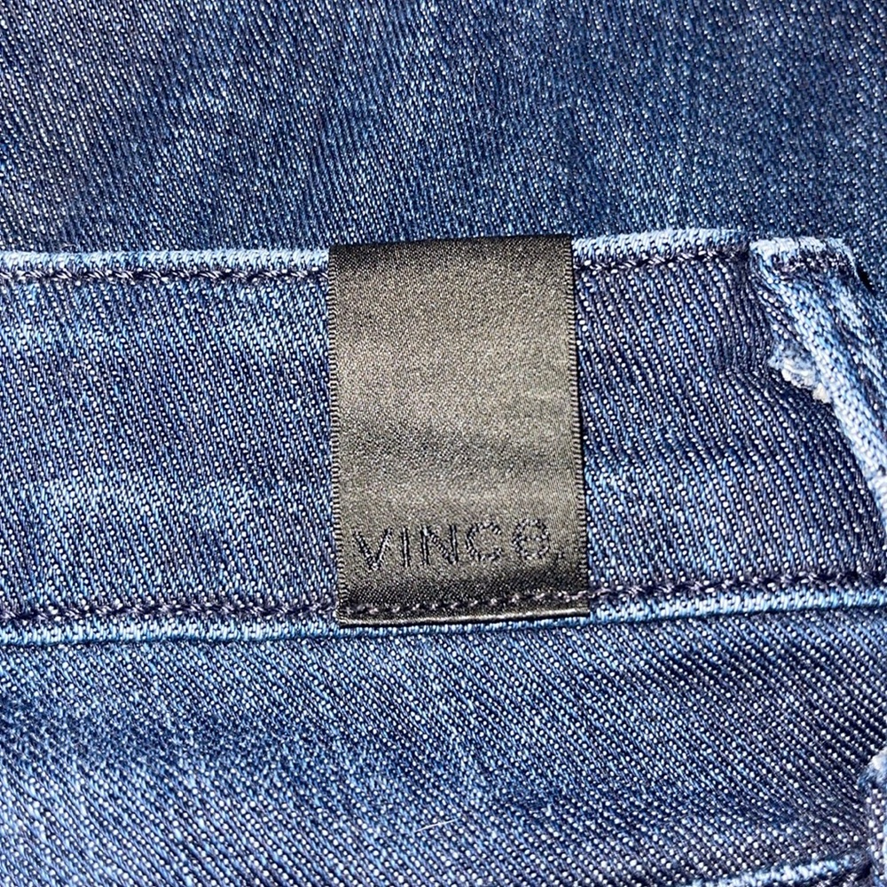 Vince Women's High Rise Jeans - Dark Blue - Picture 8 of 8
